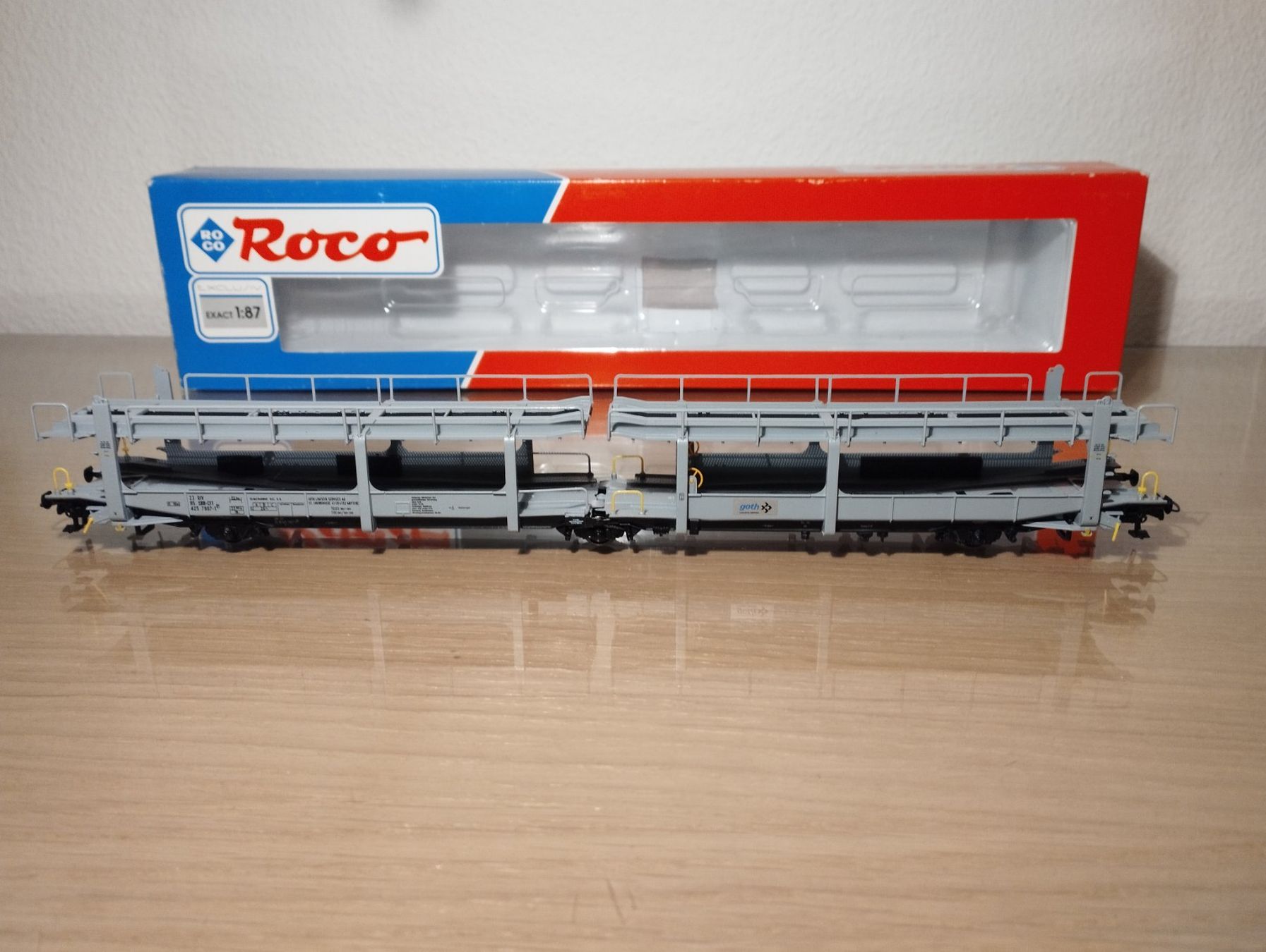 Roco 46631 SBB Autotransportwagen 3-achsig Goth grau | Kaufen auf Ricardo