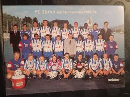 FCZ - FC Zürich - Mannschaftskarte 1995/96