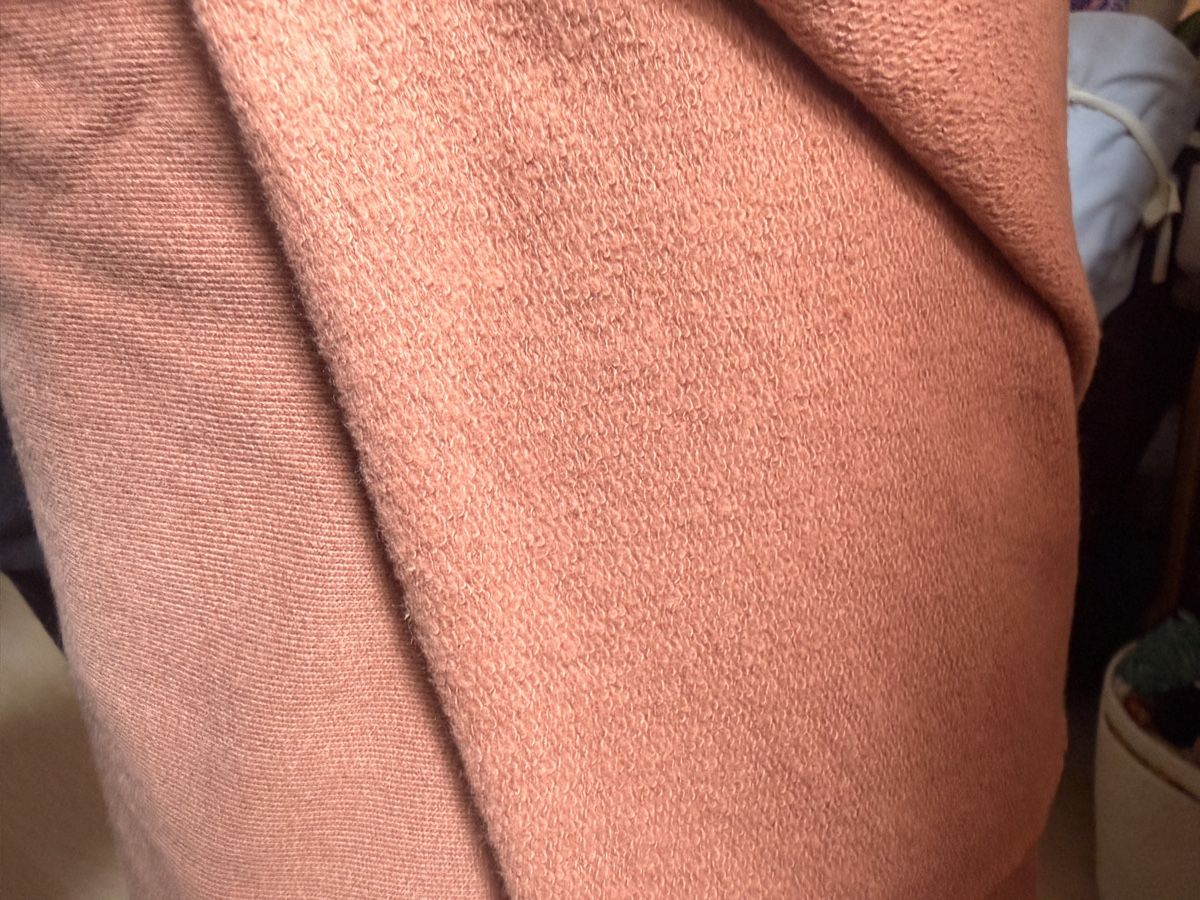 Tessuti: Sweat-Stoff-Rolle Lachs/Braun – Nuovo (secondo la descrizione) da Elsau venduto da mintgreen1 2