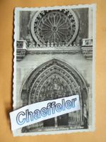 1954 Cathedrale de Fribourg. Porche et rose