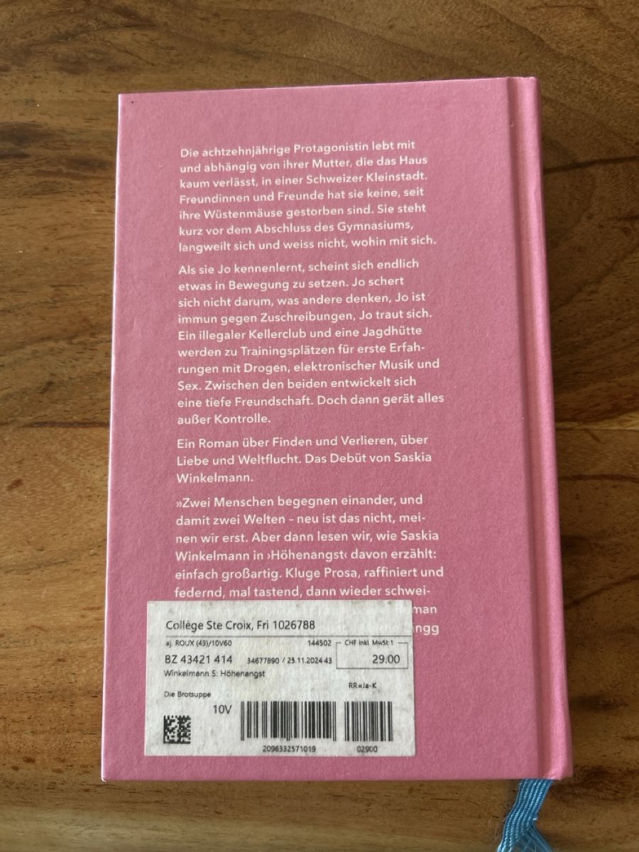 Livres: Höhenangst – D'occasion à Murten par lena_sophia 1