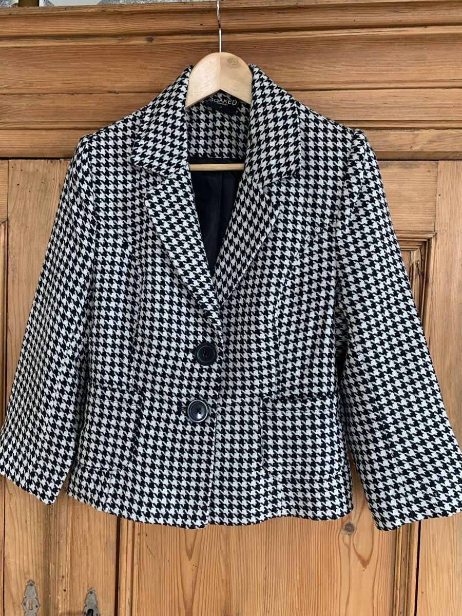 Giacche: Schicker Übergangs -  Blazer im Hahnentrittmuster, Grösse L – Nuovo (secondo la descrizione) da Teufen AR venduto da parazello 6