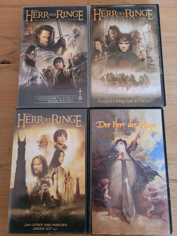 4 Stk. VHS Kassetten Herr der Ringe Kaufen auf Ricardo