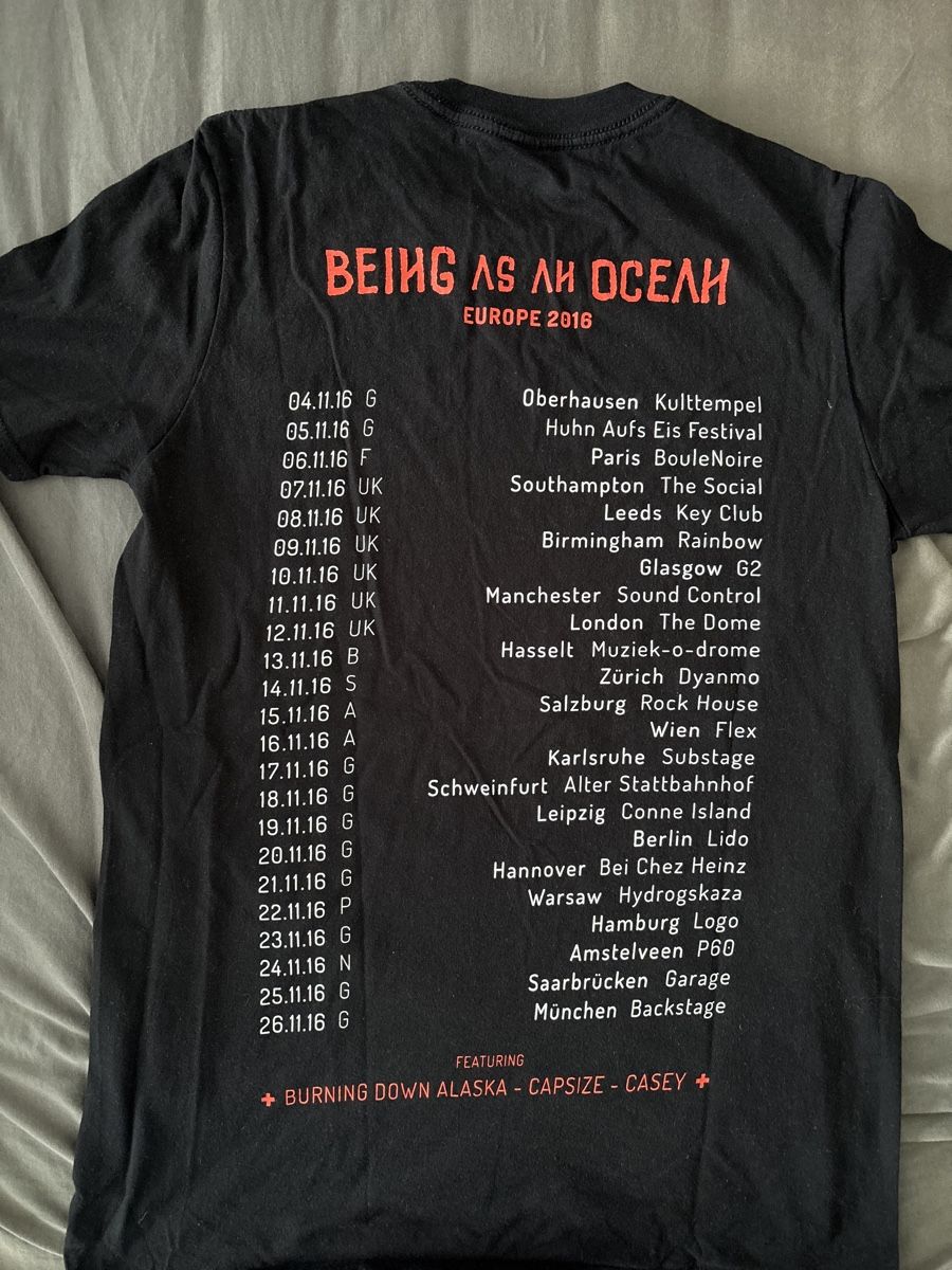 T-Shirts: Being As An Ocean Toushirt 2016 – Gebraucht aus Winterthur von rem_f7s2 1