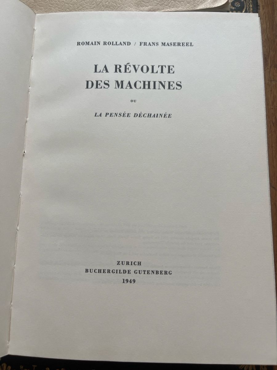 Libri: Libro Romain Rolland La rivolta delle macchine 1949 – Usato da Poschiavo venduto da fupaco 2