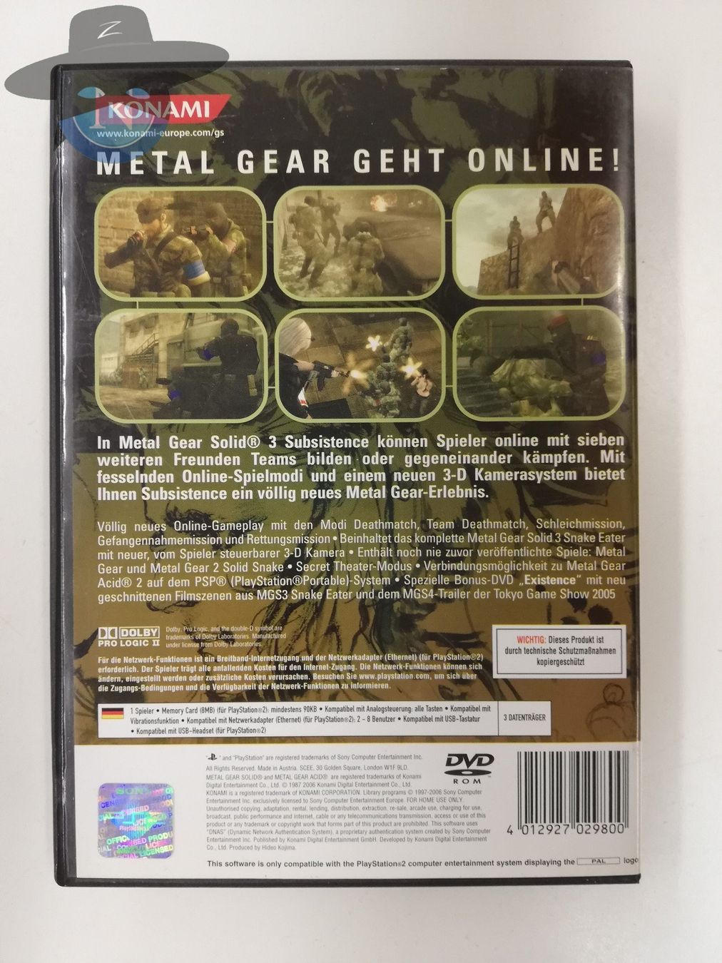 Sony Giochi: Metal Gear Solid 3 - Subsistence Sony Playstation 2  -   PS2 – Usato da St. Gallen venduto da zorro_dc 1