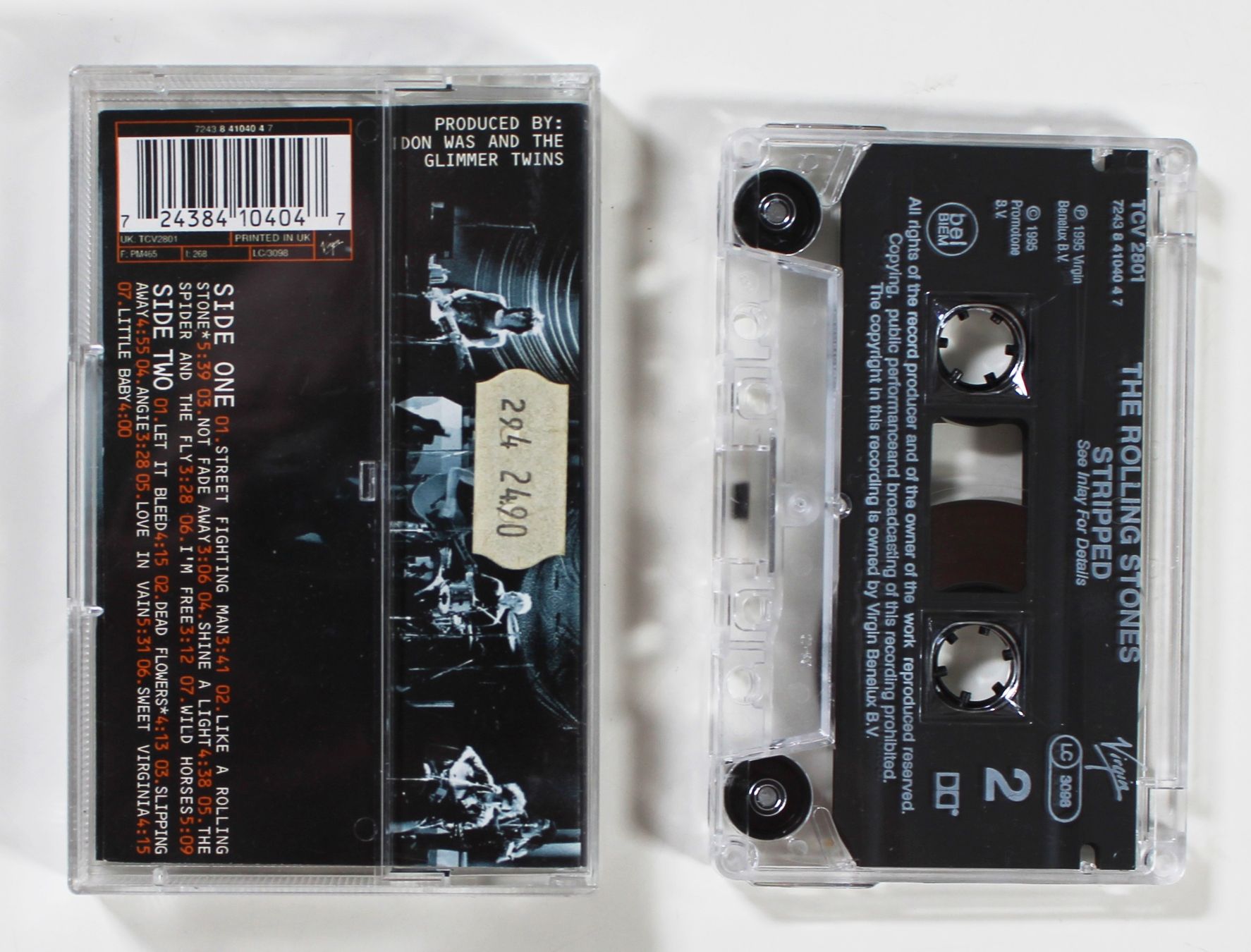 Musicassette: ROLLING STONES - STRIPPED Kassette 1. Edition Germany 1995 – Usato da Brüttisellen venduto da Collector-Corner 2