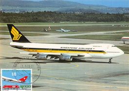 Singapore Airlines Boeing 747-212 B, Maximumkarte