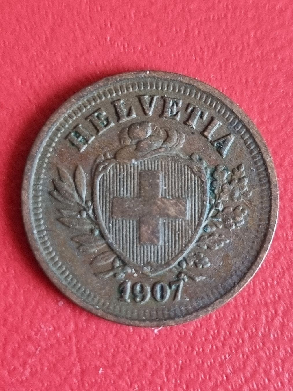 Alle Münzen: 1 RAPPEN JAHR 1907 - SCHWEIZ – Gebraucht aus Heimenschwand von rog_p7h9