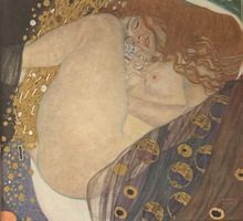 GUSTAV KLIMT. "Danaë"  edle Reproduktion in Galeriequalität
