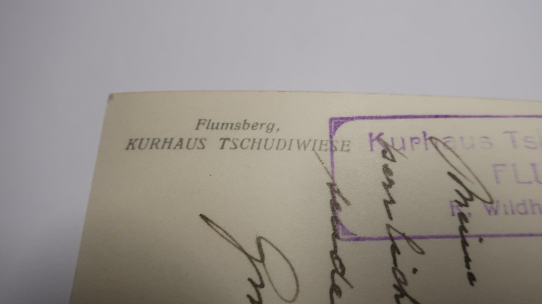 Ansichtskarten: Flumsberg  Kurhaus Tschudiwiese   1939 – Gebraucht aus Cormoret von Pascalll2001 7