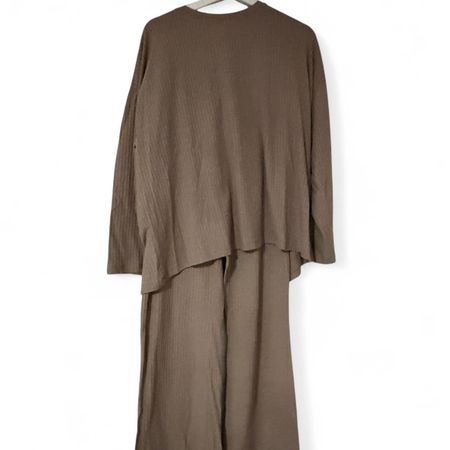 Women's Brown and Tan Jumpsuit