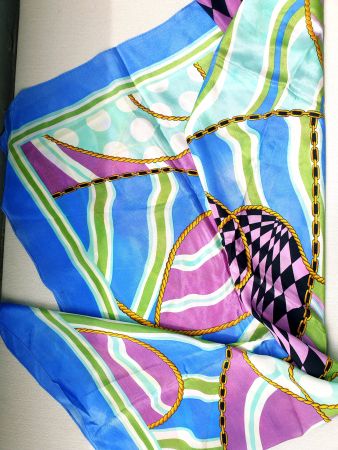 100% SEIDE SEIDENTUCH TUCH SOIE SILK , TOP zu bluse tunika