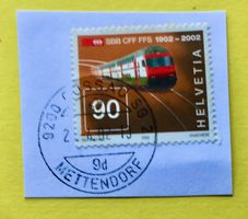 CH Briefmarken VOLLGESTEMPELT Gossau