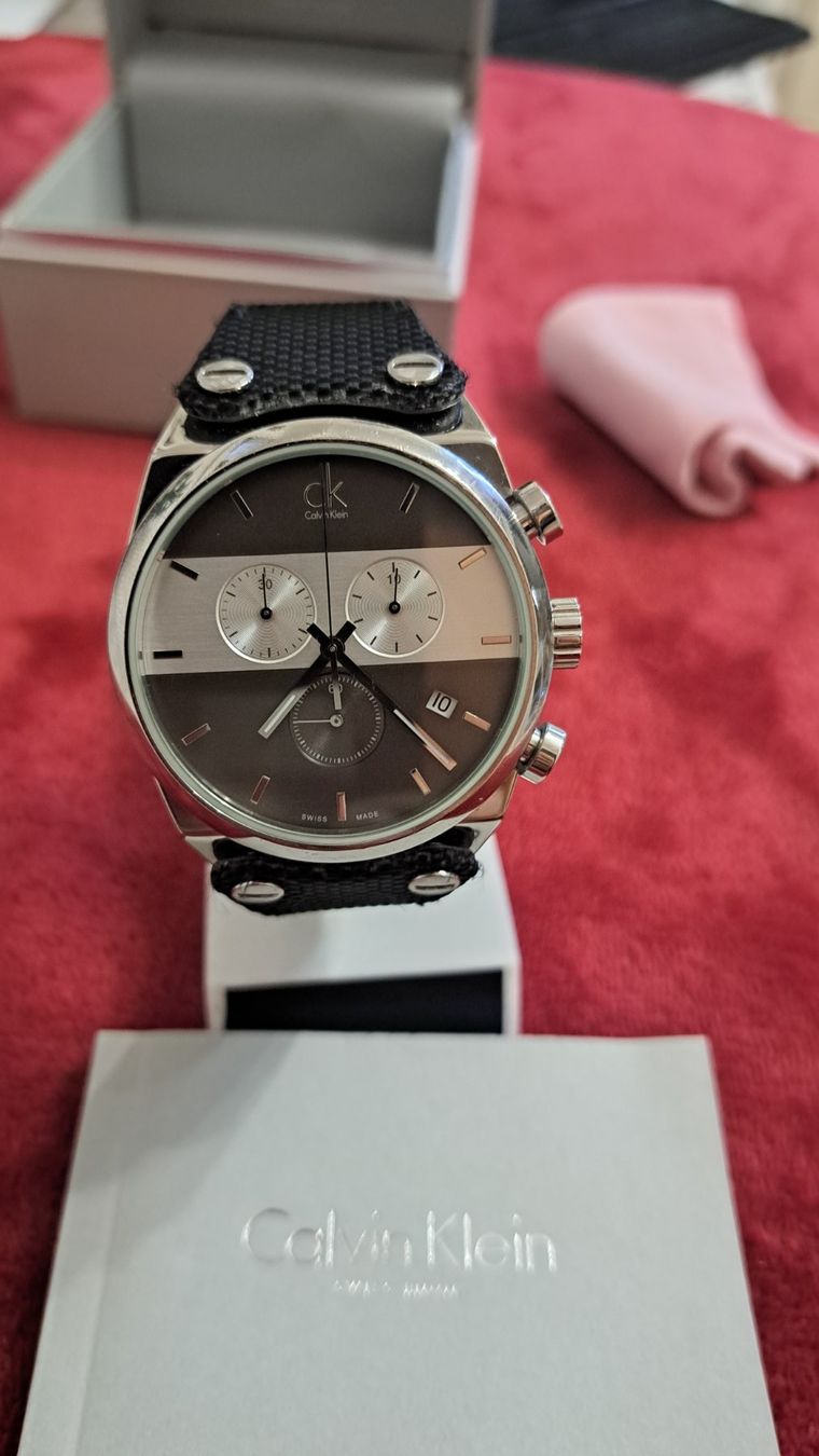 Calvin Klein Uhren: Calvin Klein Eager chrono K4B381B3, 41mm comme neuve – Neu (gemäss Beschreibung) aus Clarens von mig_f5z9