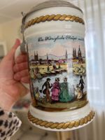 Antiker Bier Humpen Becher München Zinndeckel?