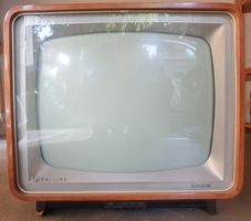 Téléviseur vintage Philips 23TX283, bois, années 60, rétro