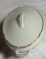 Porzellan Servierschale ovale Form mit Deckel, Kahla 1931-45