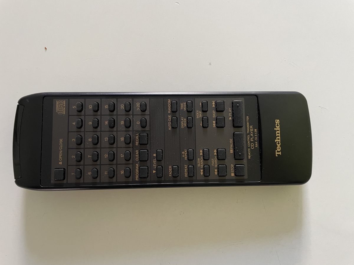 Technics Telecomandi: Fernbedienung fur CD Technics RAK- SL512W – Usato da Zürich venduto da Witikon02 1