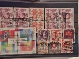 Stempel Lot Werbemarken Schweiz 