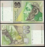 Slowakei 20 Korun UNC 2006 Serie V letzte Ausgabe