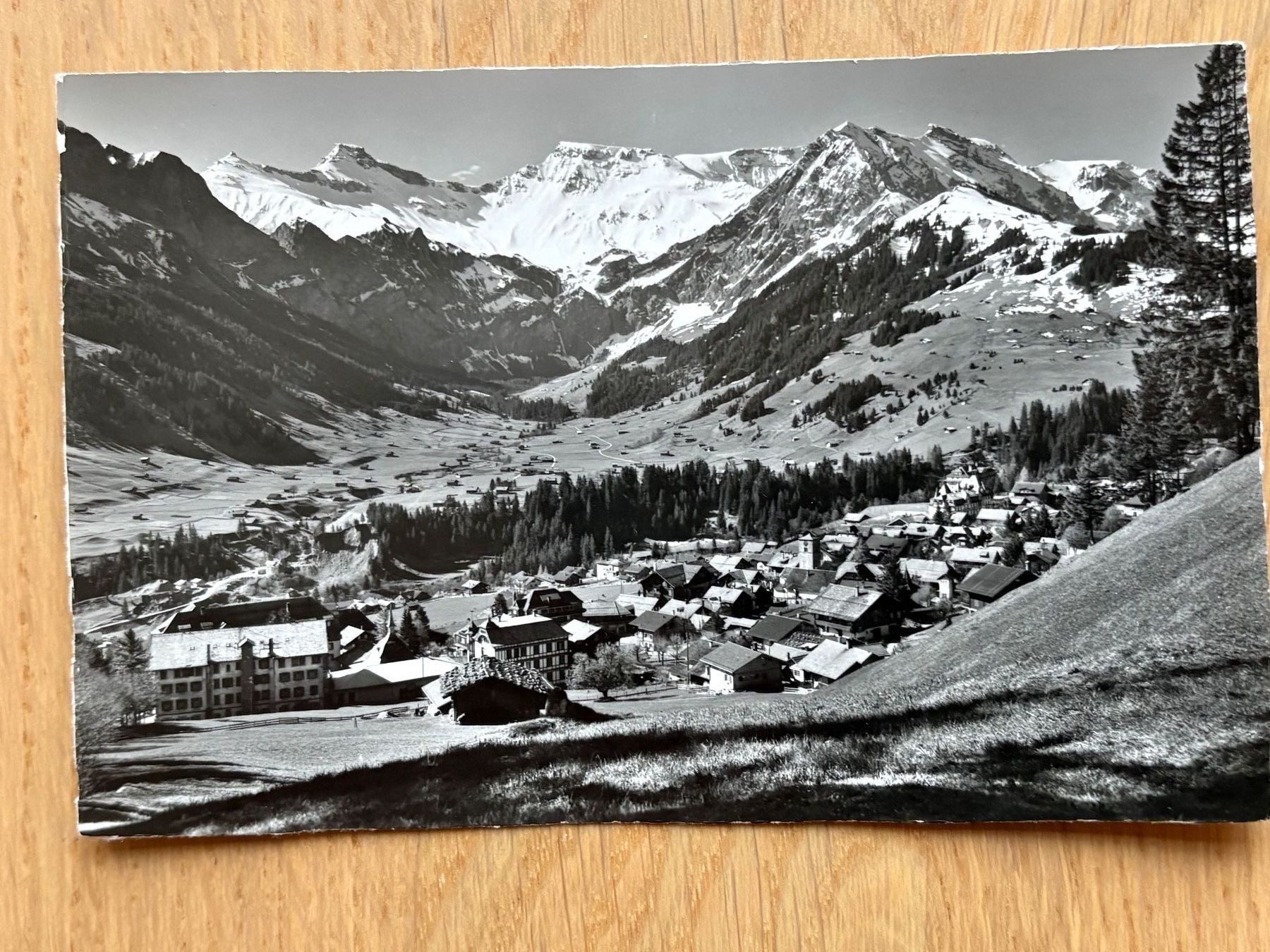 Cartoline postali: 4 Postkarten vom Berner Oberland, von 1948-1958 – Usato da Biel/Bienne venduto da TomBaBi 3