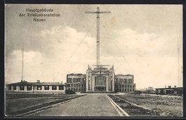 Nauen / Funkstadt, Hauptgebäude der Tel