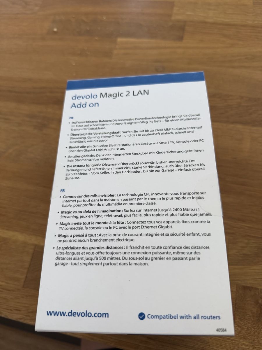 Devolo Unità & Adattatore: Devolo Magic 2 LAN – Nuovo e nell'imballaggio originale da Roggliswil venduto da Eishockeygirl 1