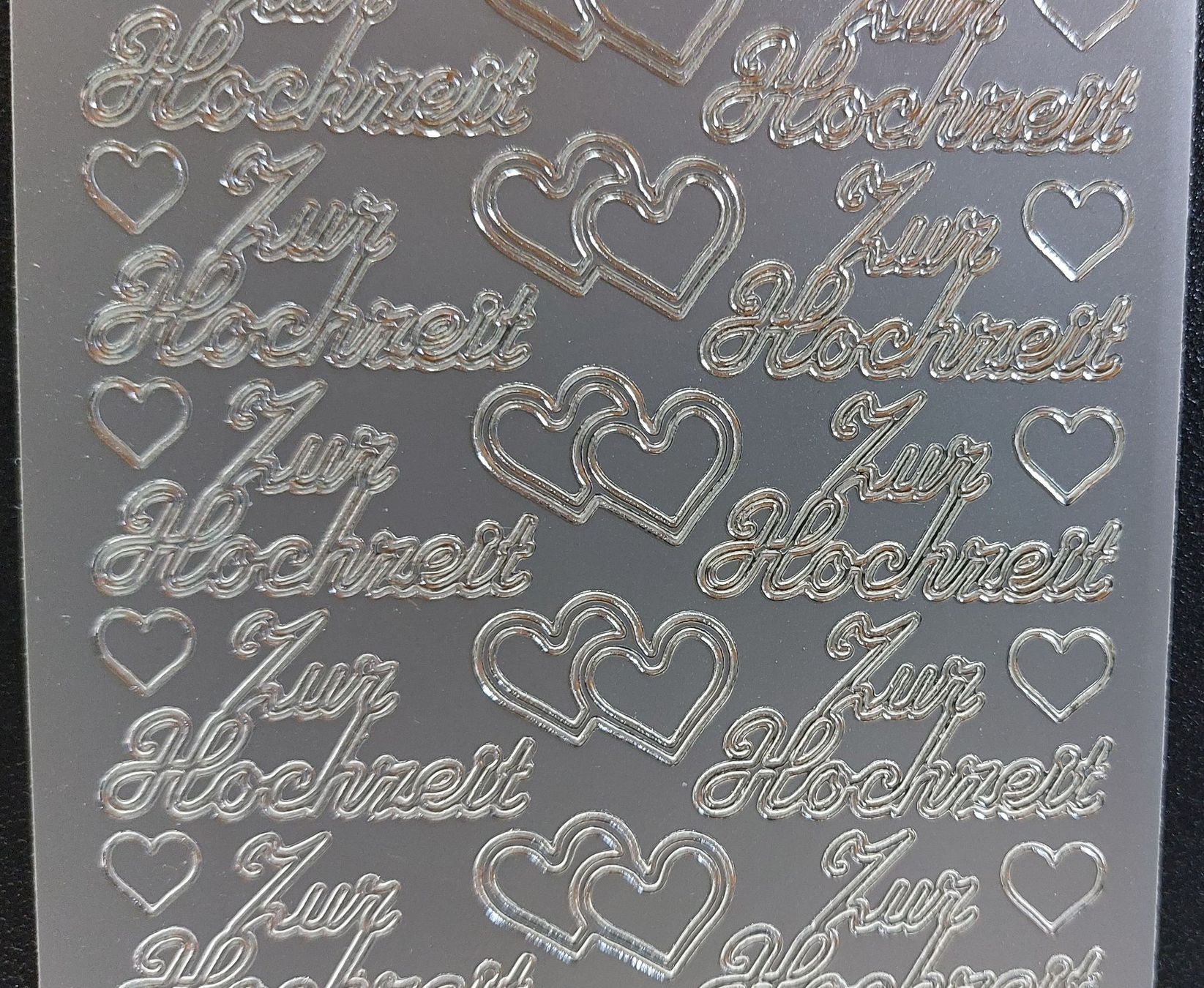 Sticker: Aufkleber "Zur Hochzeit" Gold oder Silber / Neupreis 1.90 – Nuovo e nell'imballaggio originale da Zollikofen venduto da Blackie 3