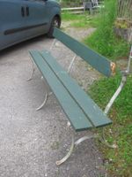 3x Bankfuss oder defekte Gartenbank antik geschmiedet 185cm