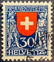 1924 Höchstwert J32 Pro Juventute sauberer Eck ⦿