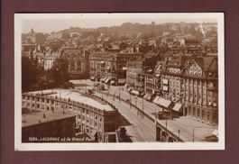 LAUSANNE - Bel-Air - Tram - 1927