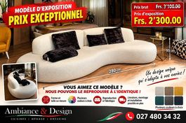 CANAPÉ DESIGN HORS DU COMMUN - MODELE EXPOSITION