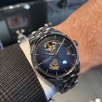 Hamilton Jazzmaster Automatik Uhr Herren dunkelblau mit Box