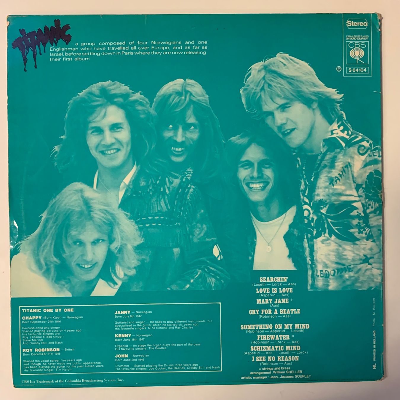 Dischi in vinile: Titanic - Same, Vinyl LP – Usato da Aesch BL venduto da BernisFlomi 1