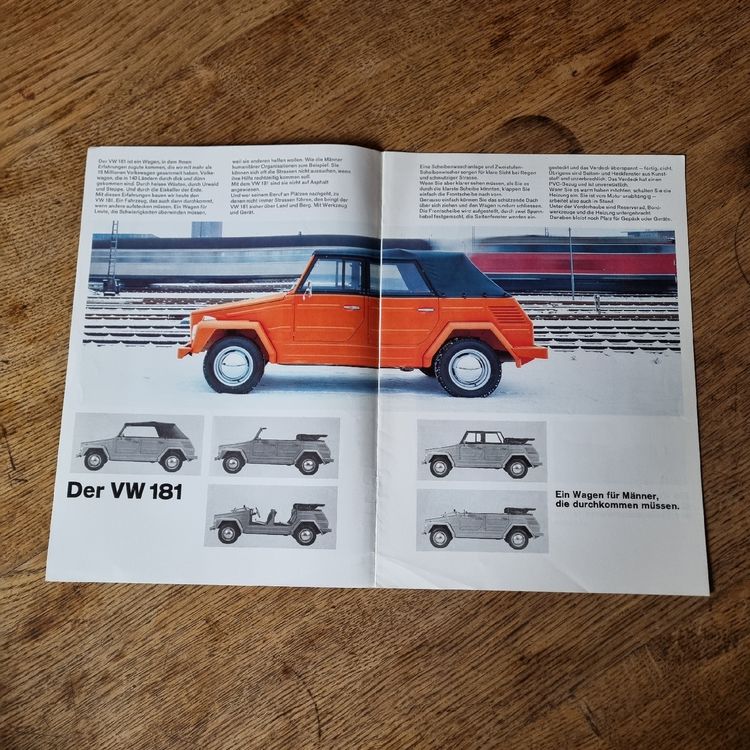 Prospekt VW 181 (1971) Vintage Oldtimer Volkswagen (Gebraucht) in ...