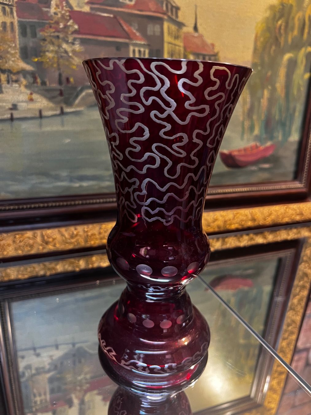 Vasi & Recipienti: Beautiful Bohemian Ruby Red Vase Aktion – Usato da Oberengstringen venduto da Cici7 1