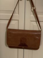 70ger Jahre Ledertasche Braun Umhängetasche