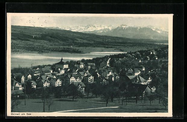 Cartoline postali: AK Beinwil am See, Teilansicht, 1925 – Usato da Berlin venduto da bartko-reher