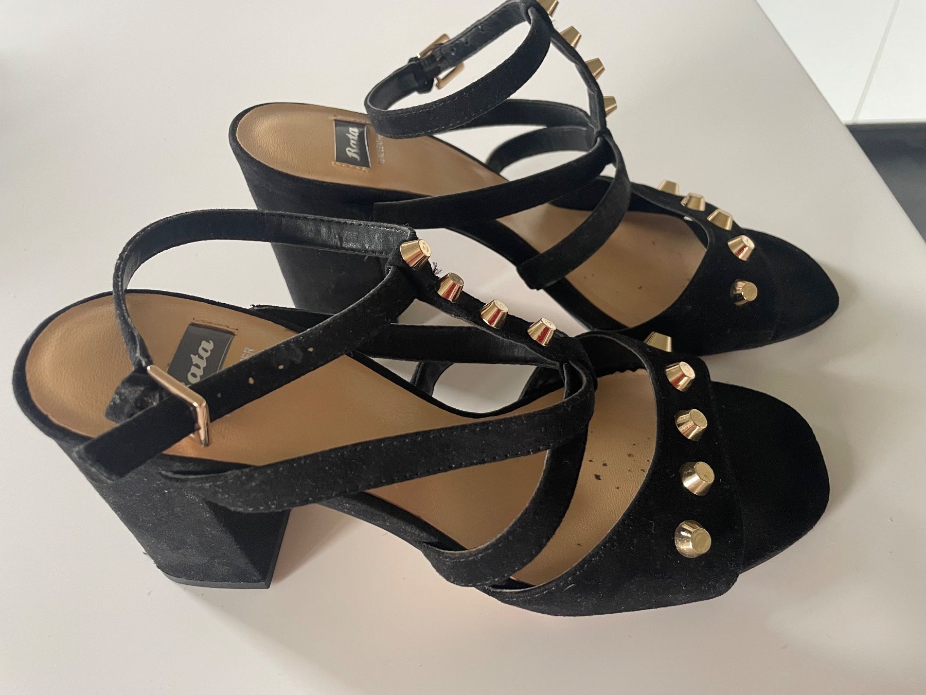 Scarpe da donna: 2 Paar Sandalen, Echleder, Bata, Grösse 38 – Usato da Coldrerio venduto da Theres2004 8