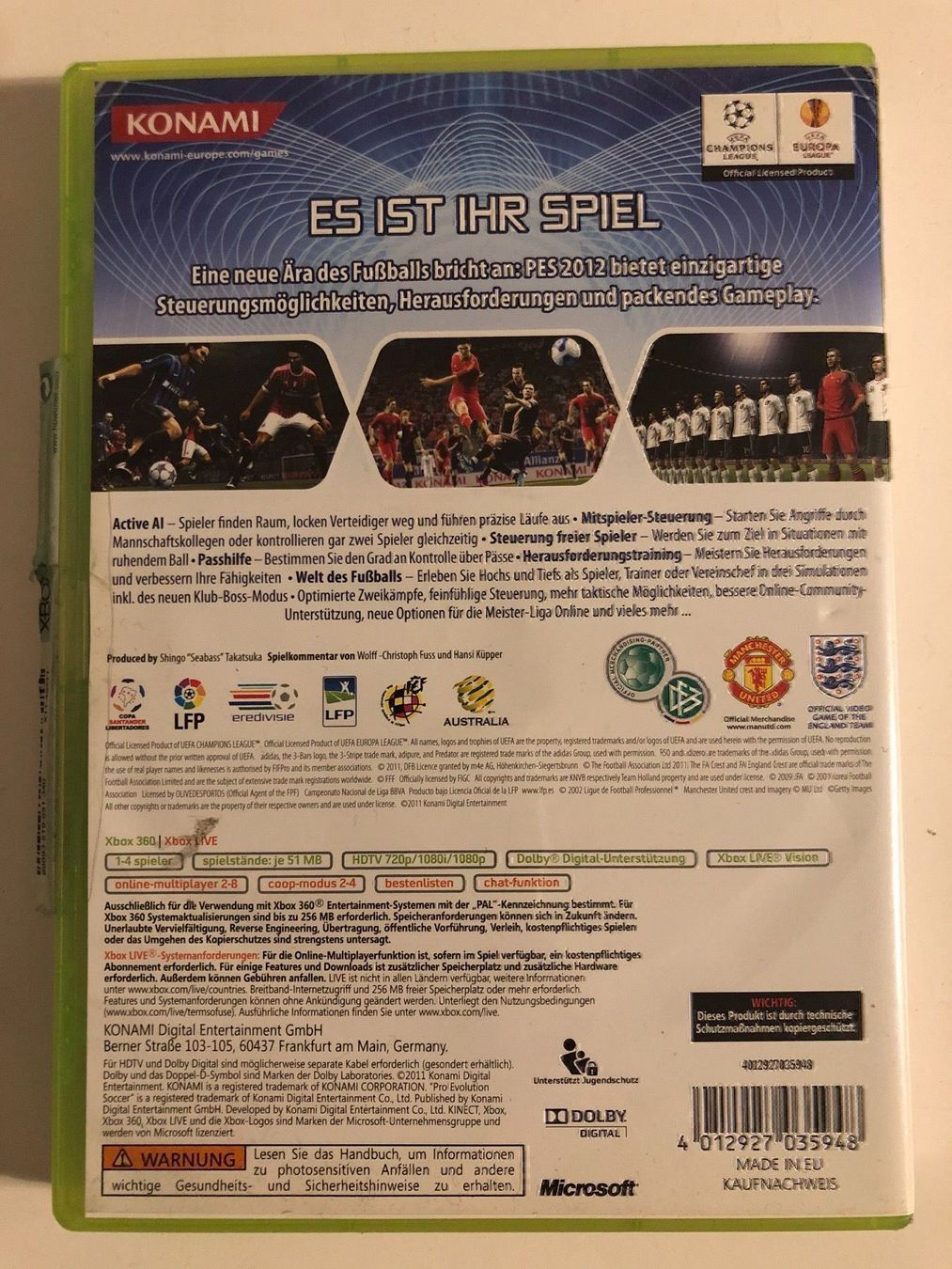 Microsoft Giochi: Pro Evolution Soccer 2012 für Xbox 360 – Usato da Kestenholz venduto da Mad18 2