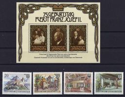 Lichtenstein 1981 Sonderblock und top Serie postfrisch
