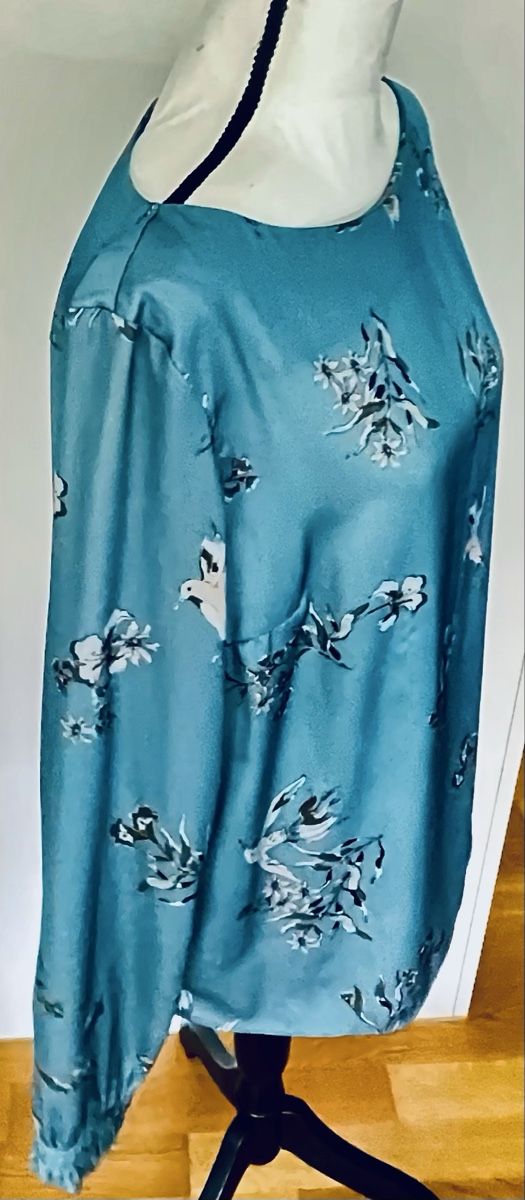 H&M Camicette: H&M Bluse Türkis Blumenmuster Gr. 40 Top Herbst – Usato da Gränichen venduto da RetoLexi 1