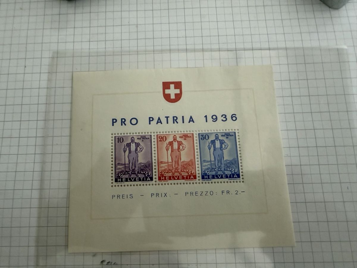 Alle Briefmarken: Pro Patria Block 1936 Postfrisch  – Neu (gemäss Beschreibung) aus Murgenthal von Tina_4055