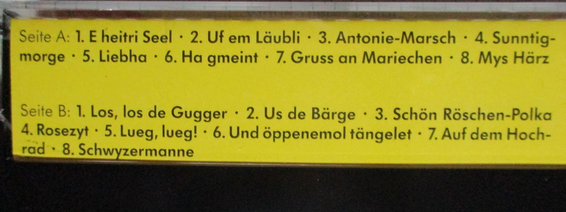 Kompaktkassetten: E heitri Seel / MC / Kassette – Gebraucht aus Flumenthal von novbra 1
