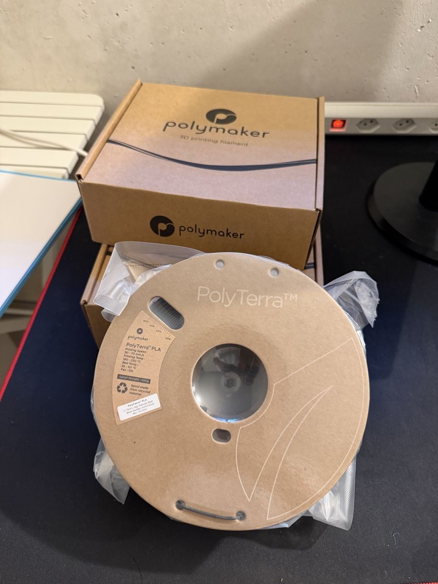 3D Drucker: 2x Polymaker PolyTerra PLA Schwarz 1.75 mm – Neu und originalverpackt aus Zofingen von giu_p72q