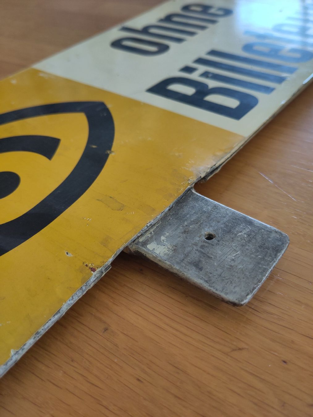 SBB/CFF/FFS Insegne: Billeteur altes Bahnschild Schweiz – Usato da Pratteln venduto da Cartonsducoeur_bl 1