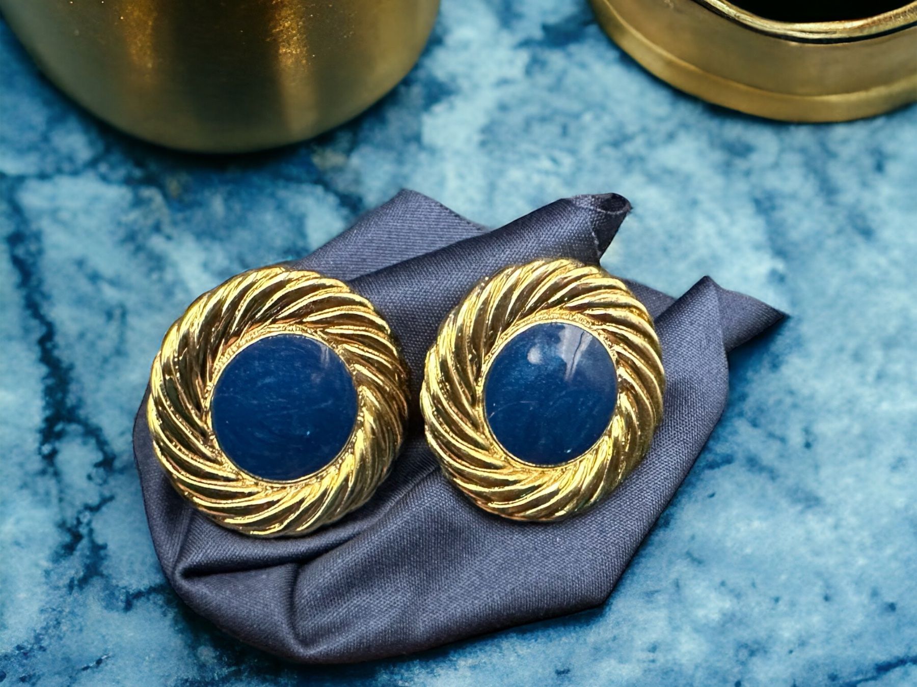 Ohrringe & -stecker: Ohrringe Clips, Luxus-Modeschmuck, Vintage – Gebraucht aus Lamone von LaCantinaMagica 2