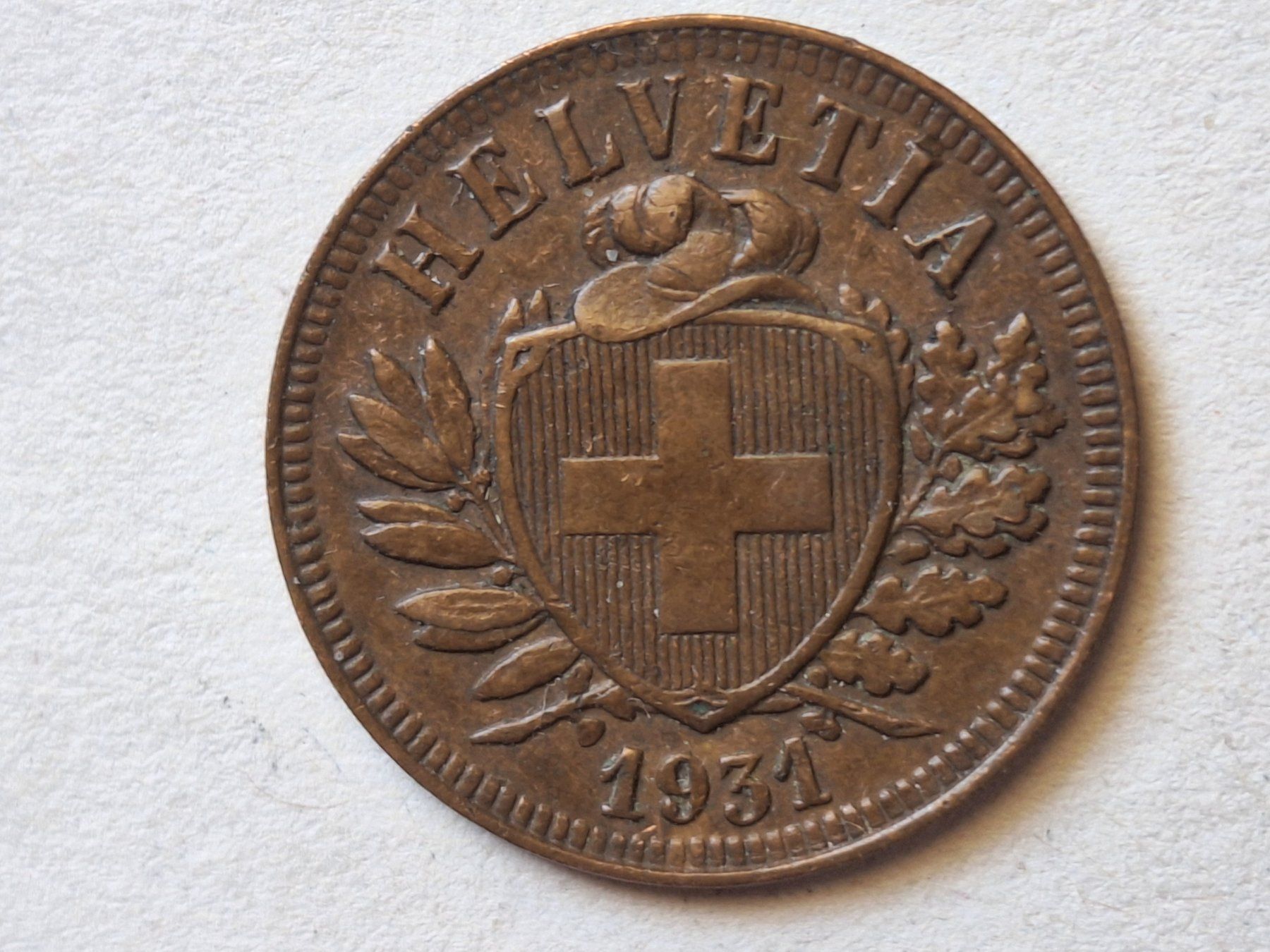 Tutti le monete: 2cts 1931 – Usato da Couvet venduto da zeze03