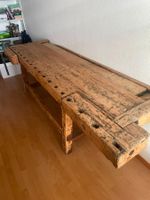 Werkbank Holz Alt mit Schraubstock gute Zustand